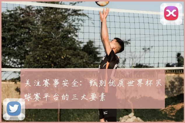 关注赛事安全:甄别优质世界杯买球赛平台的三大要素